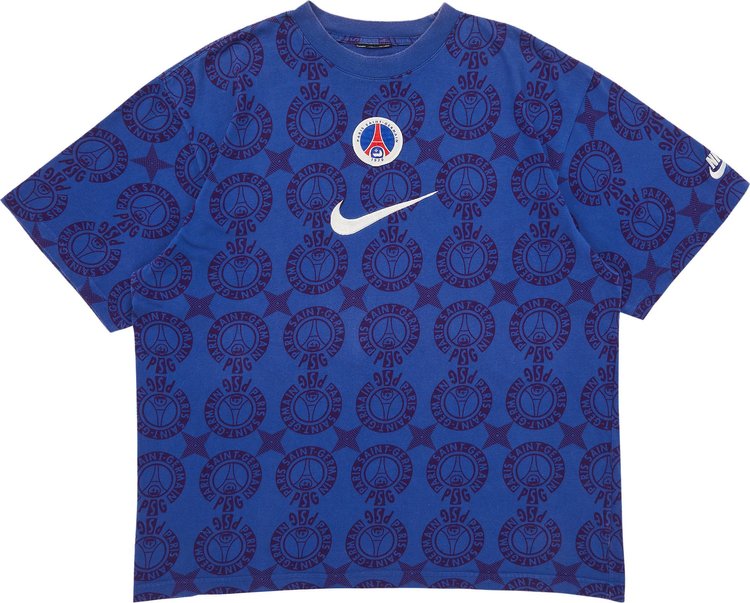 Nike Paris Saint-Germain All Over Print Shirt 'Blue'