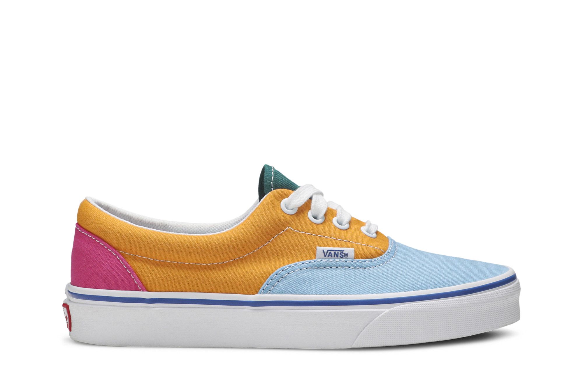Yellow pink and blue outlet vans