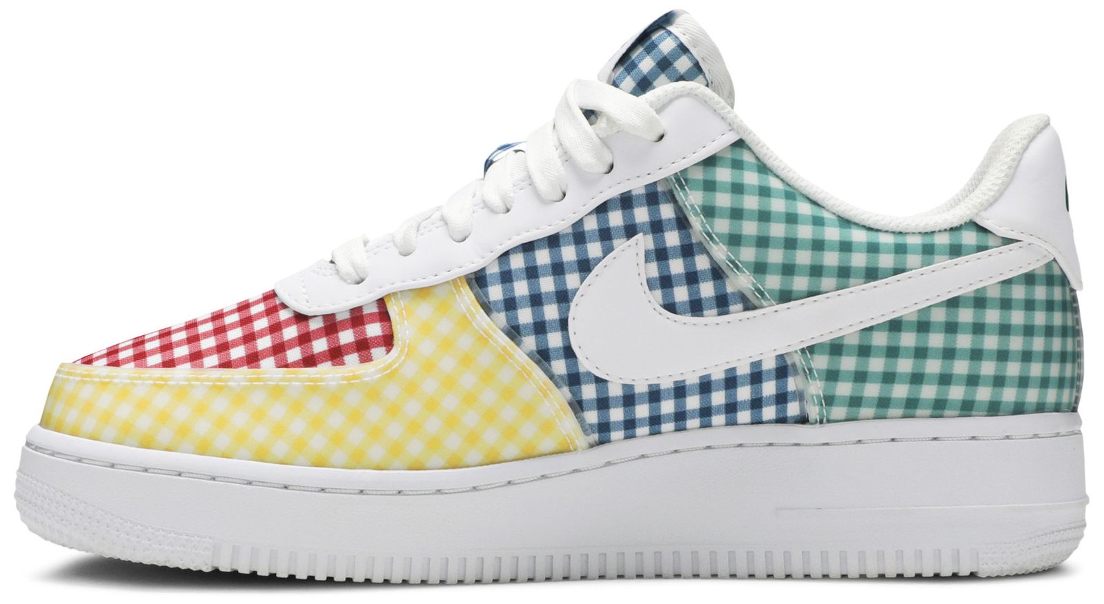 womens air force 1 low qs gingham pack beige