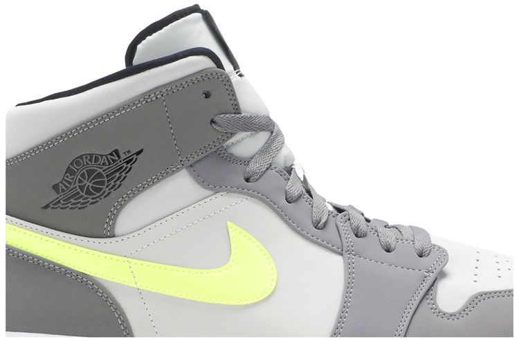 Air Jordan 1 Mid Gunsmoke Volt