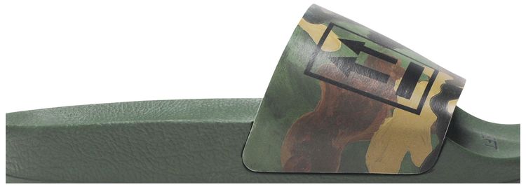 Off White Sliders Green Black