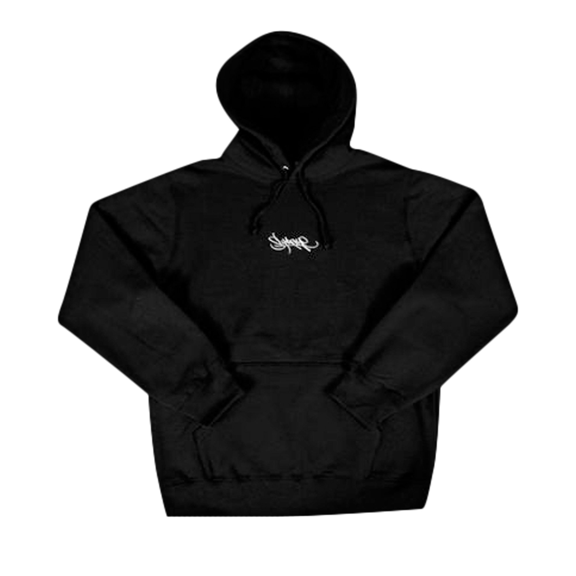 Supreme Tag Logo Hooded Sweatshirt 'Black'