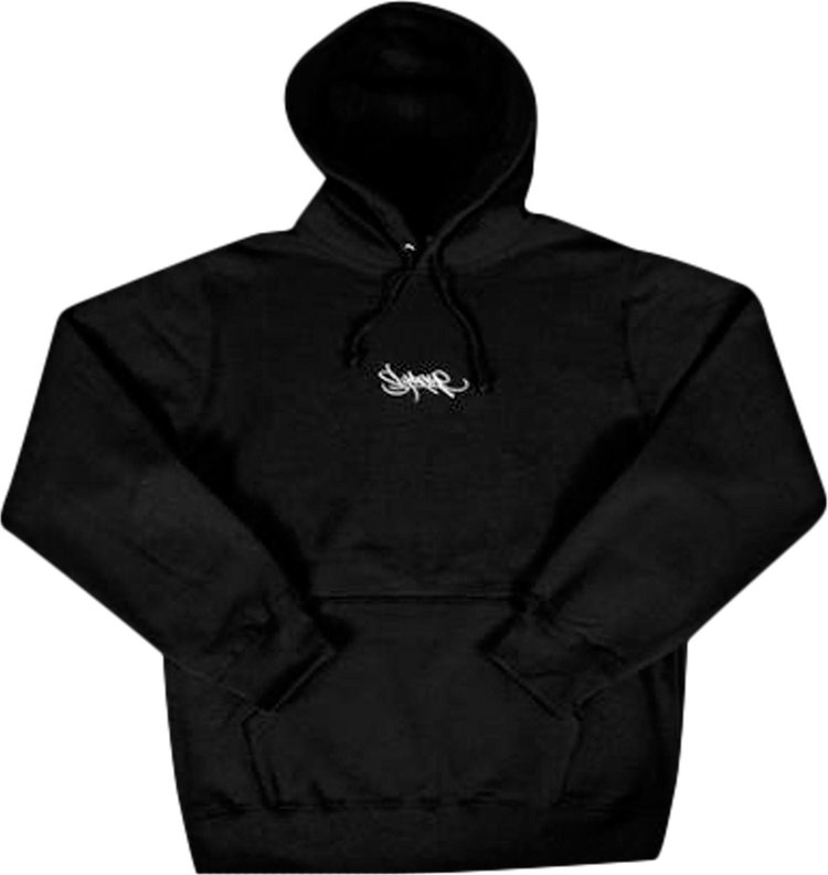 Buy Supreme Tag Logo Hooded Sweatshirt 'Black' - SS19SW57 BLACK | GOAT