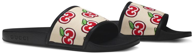 Guccie Wmns Slide Apple Print
