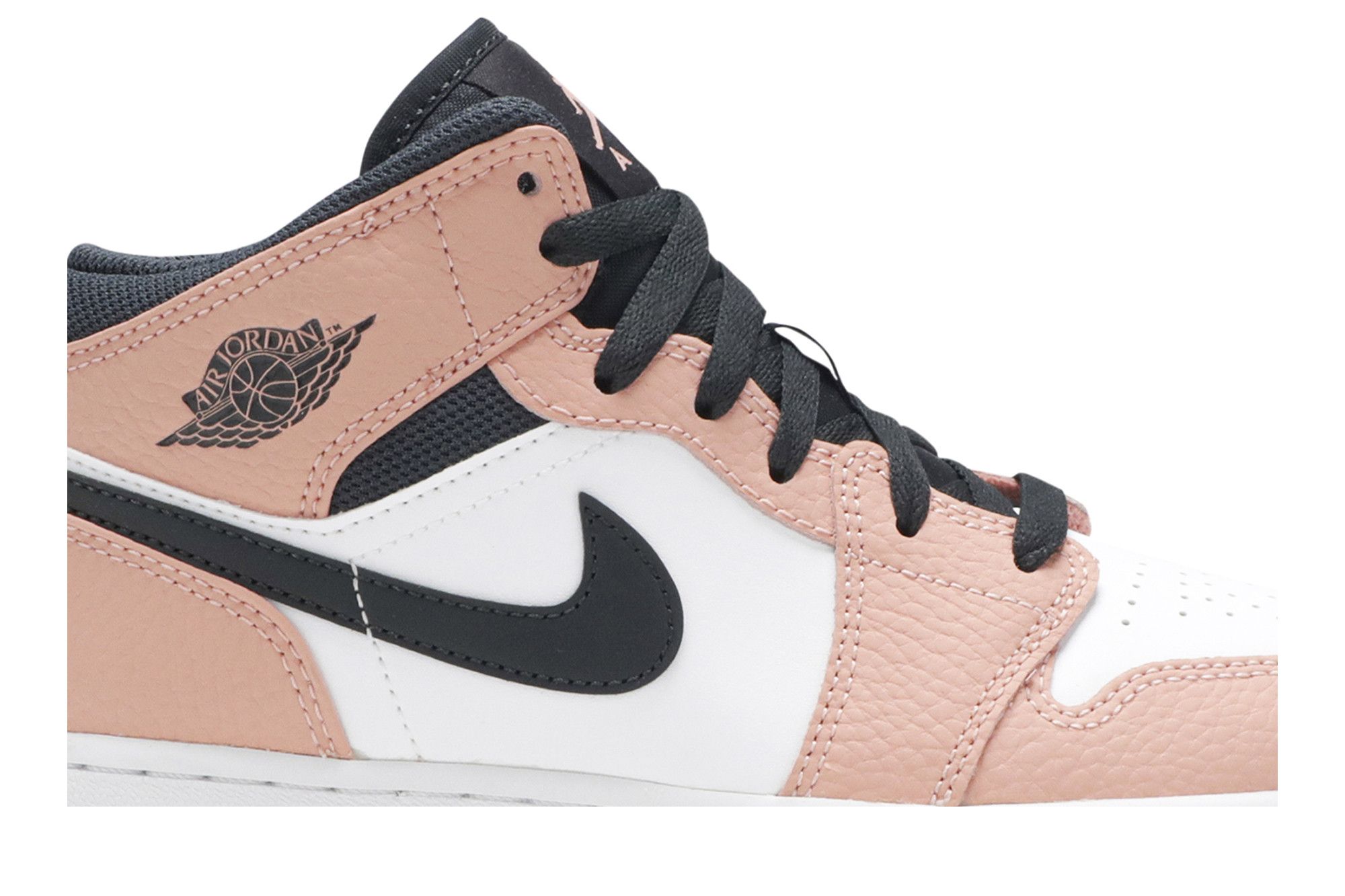 Air jordan 1 pink and white discount