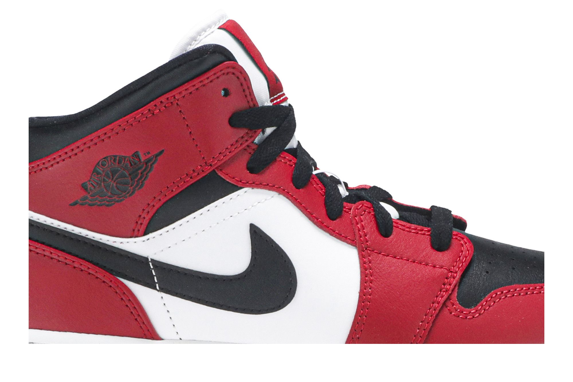 Buy Air Jordan 1 Mid GS Chicago Black Toe 554725 069 GOAT