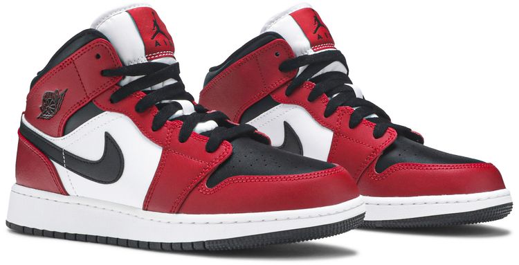 Air Jordan 1 Mid GS Chicago Black Toe