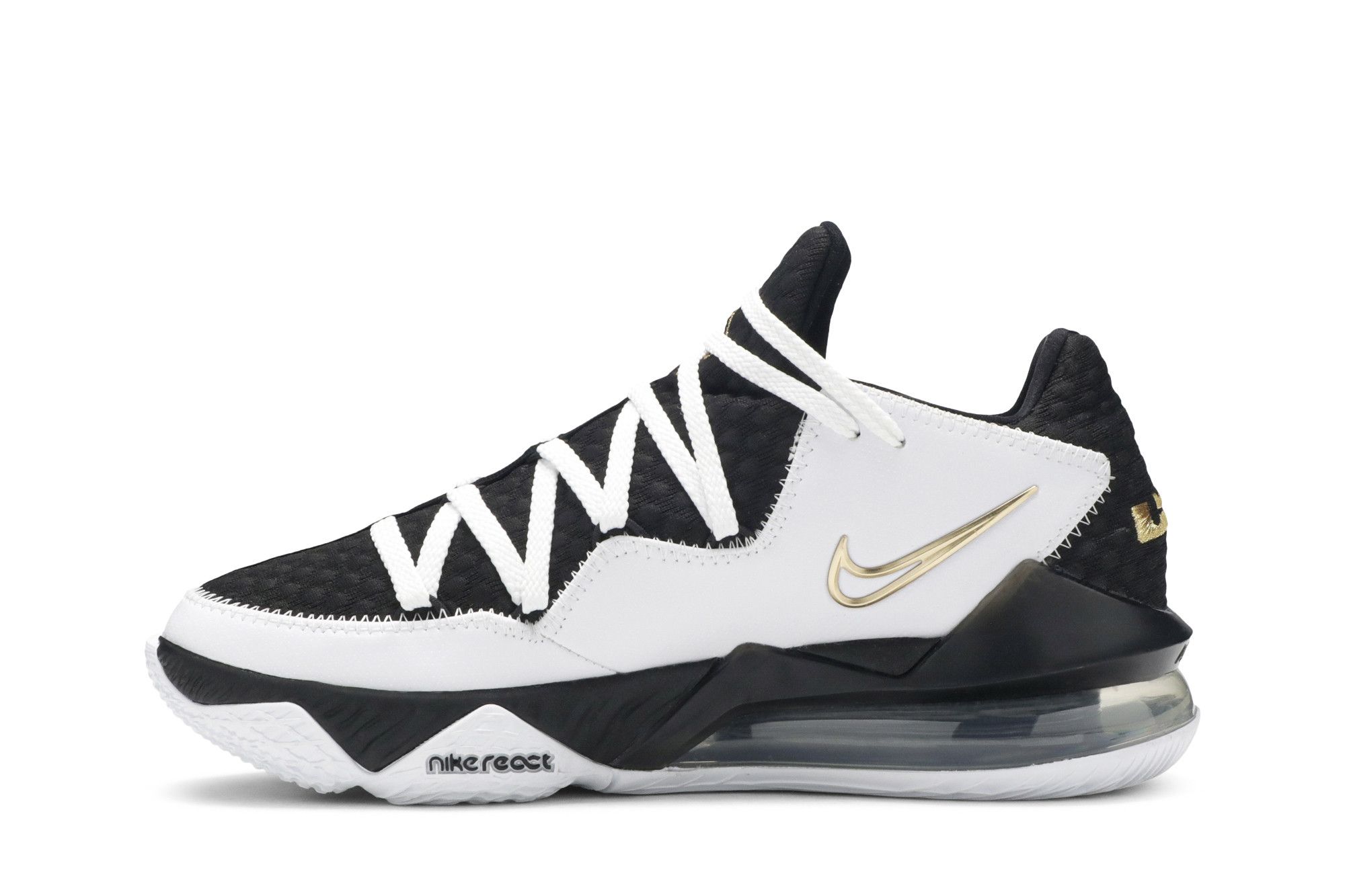 Lebron 17 low white/metallic gold/black outlet
