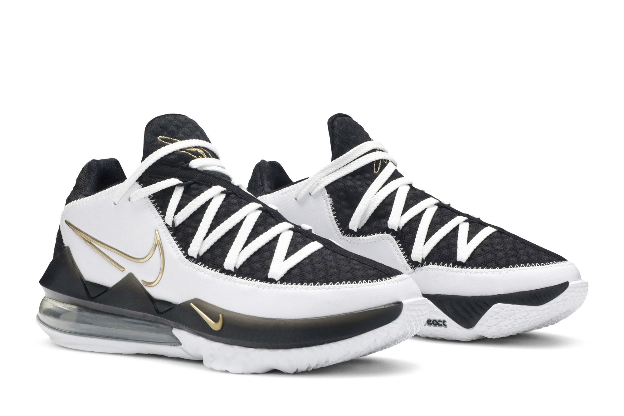 Nike lebron 17 low white metallic gold shop