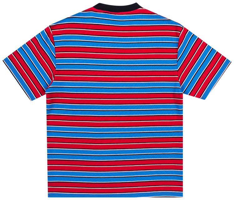 Pleasures Chainsmoke Stripe Shirt BlueMaroon