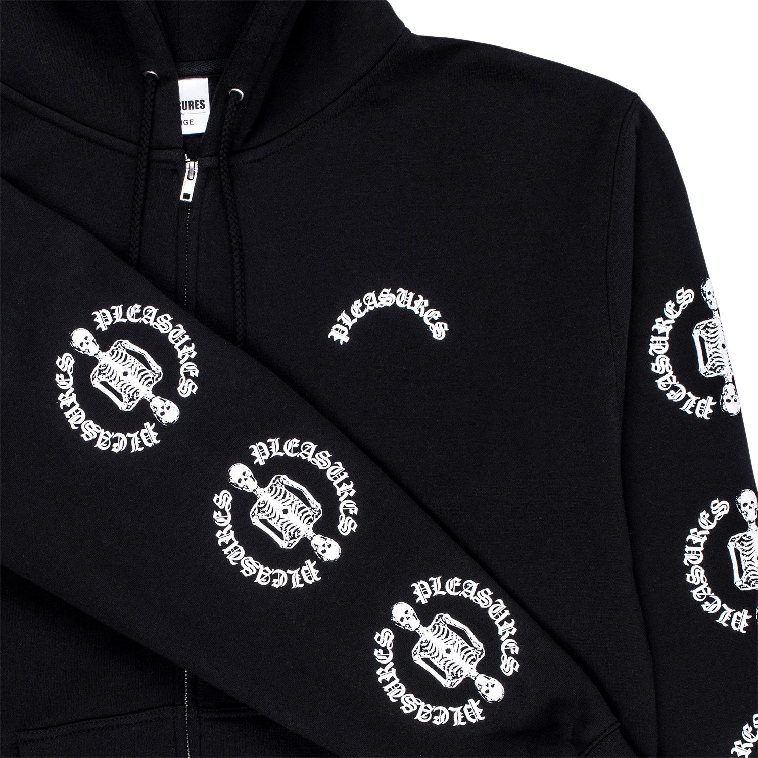 Buy Pleasures Ritual Zip Hoody Black P20SU032 BLAC GOAT