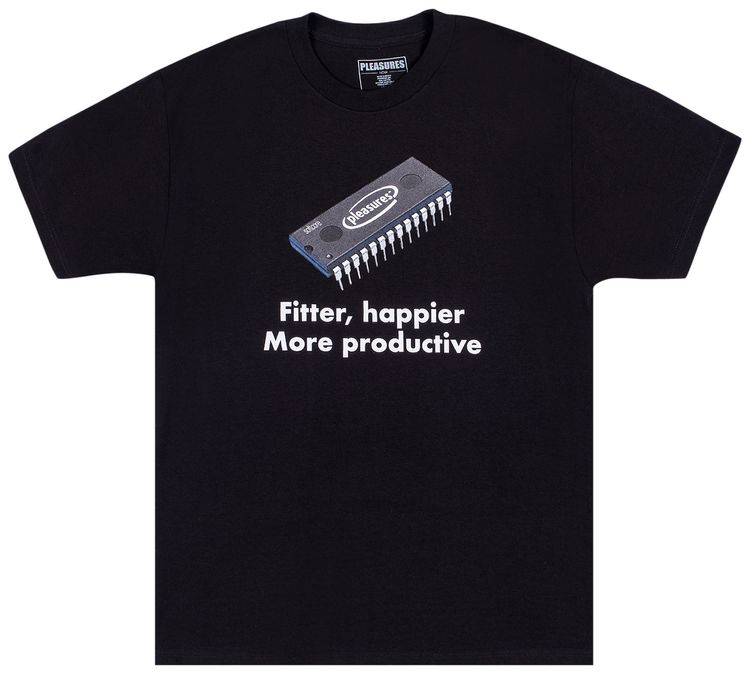 Pleasures Happier T Shirt Black