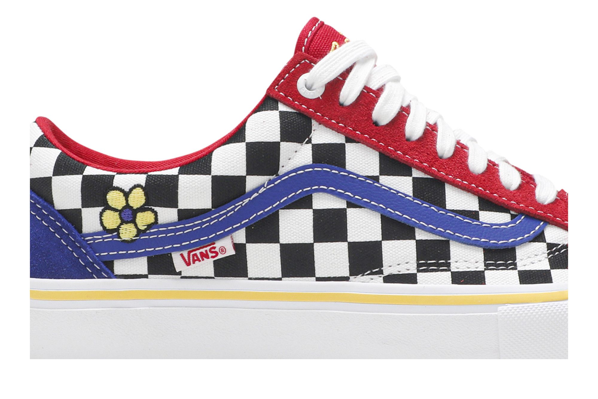 Buy Brighton Zeuner x Old Skool Pro Red Checker Blue VN000ZD4W89 GOAT