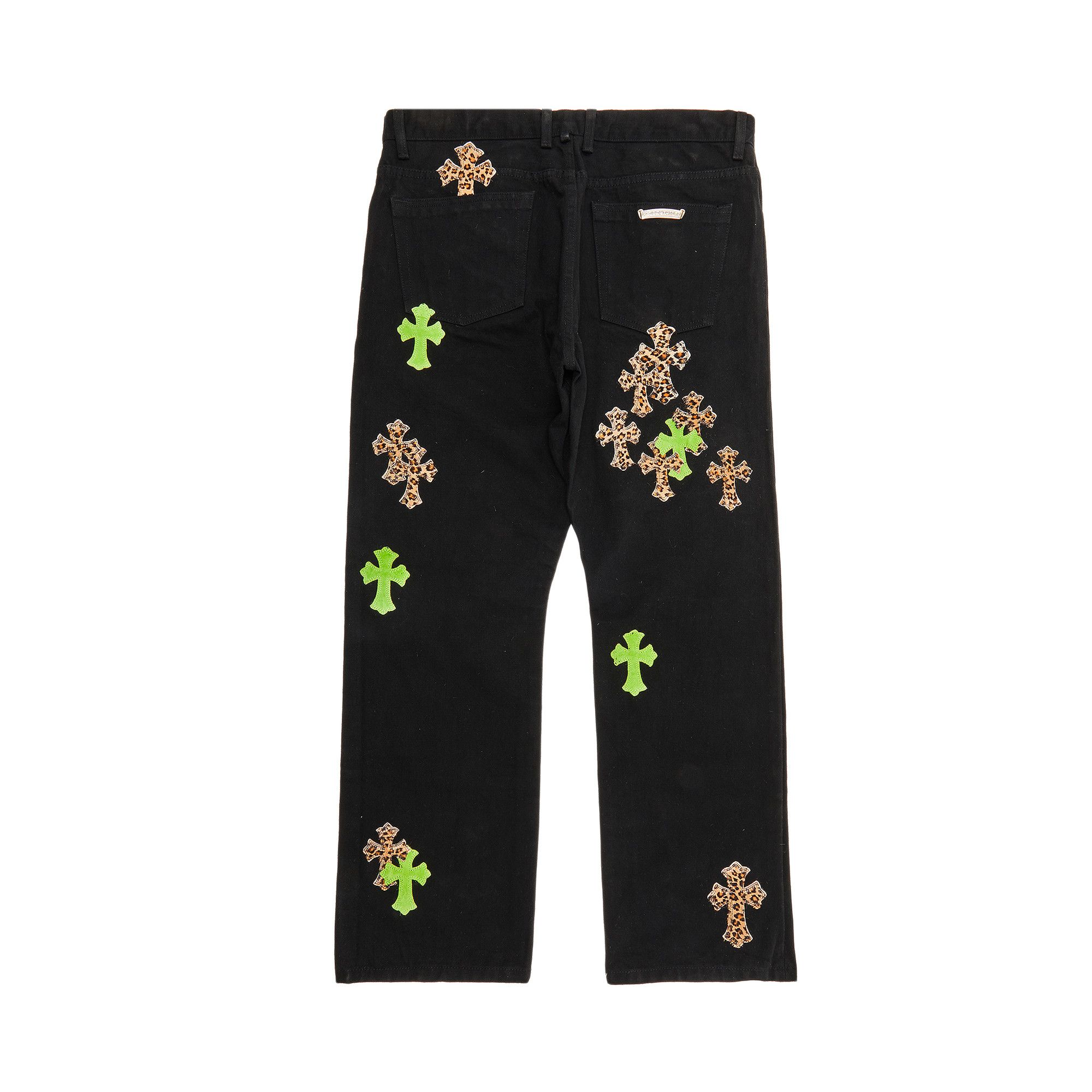 Buy Chrome Hearts Cross Patch Denim 'Black/Green/Cheetah