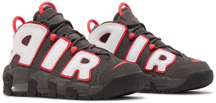 Nike Air More Uptempo GS Medium Ash Siren Red White