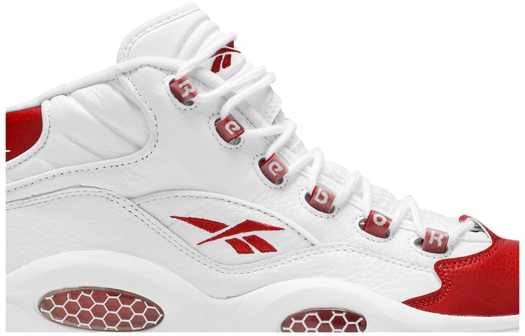 Reebok Question Mid White Pearlized Red