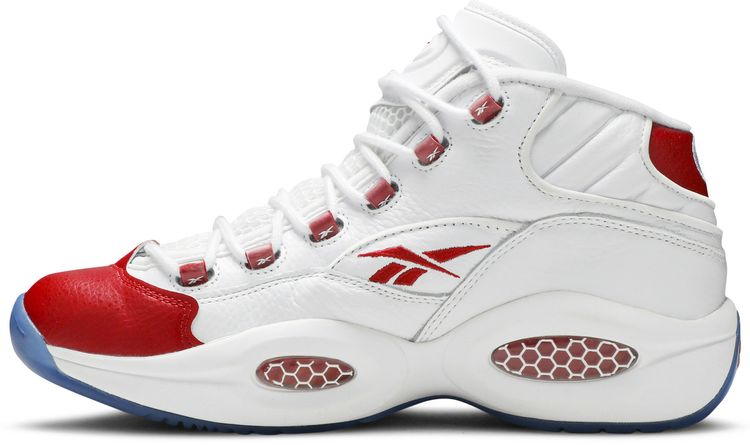 Reebok Question Mid White Pearlized Red