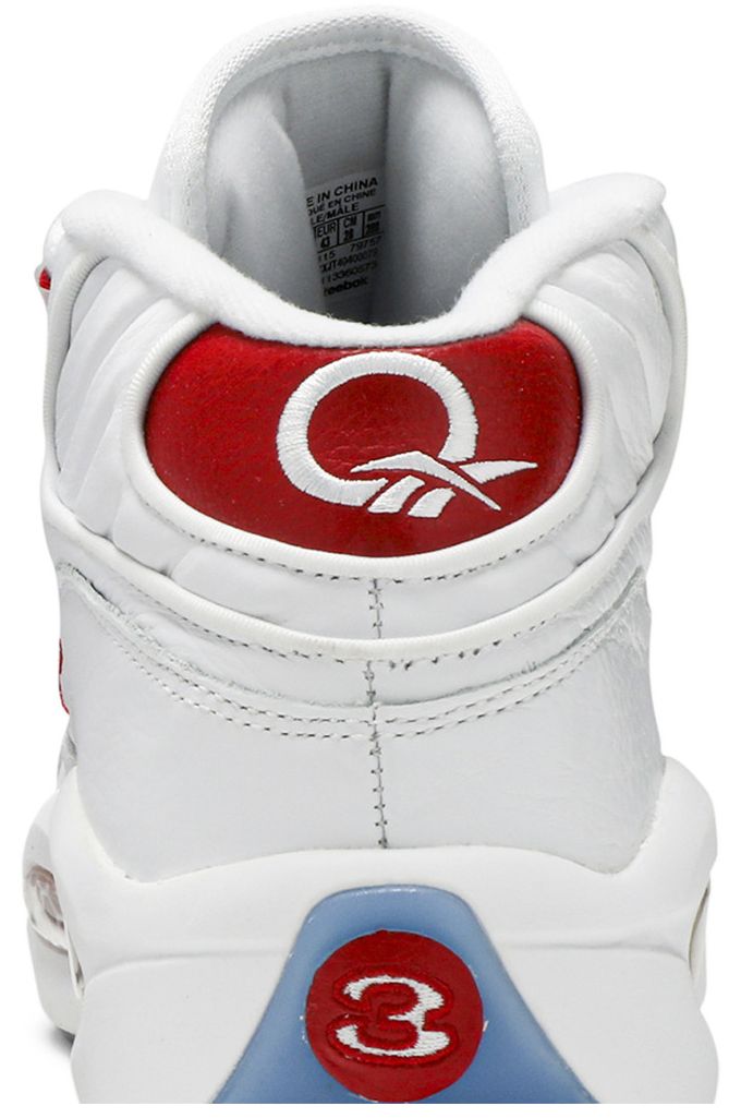 Reebok Question Mid White Pearlized Red