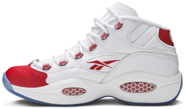 Reebok Question Mid White Pearlized Red 2016