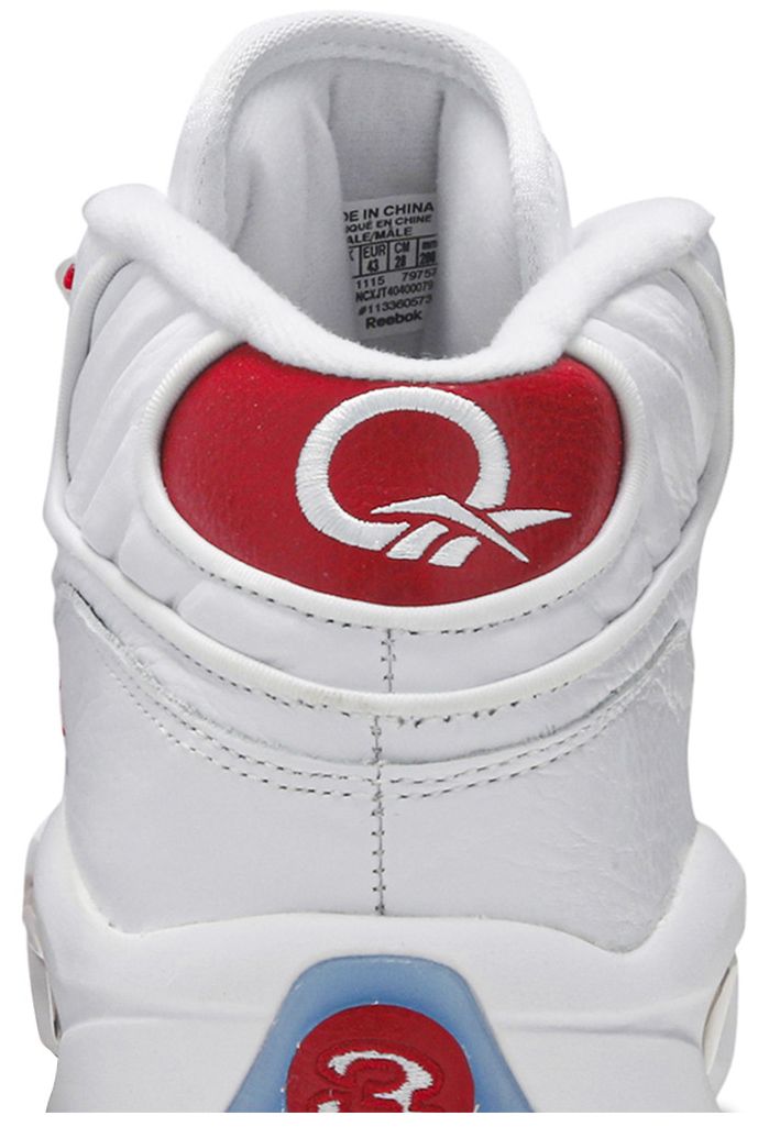 Reebok Question Mid White Pearlized Red 2016