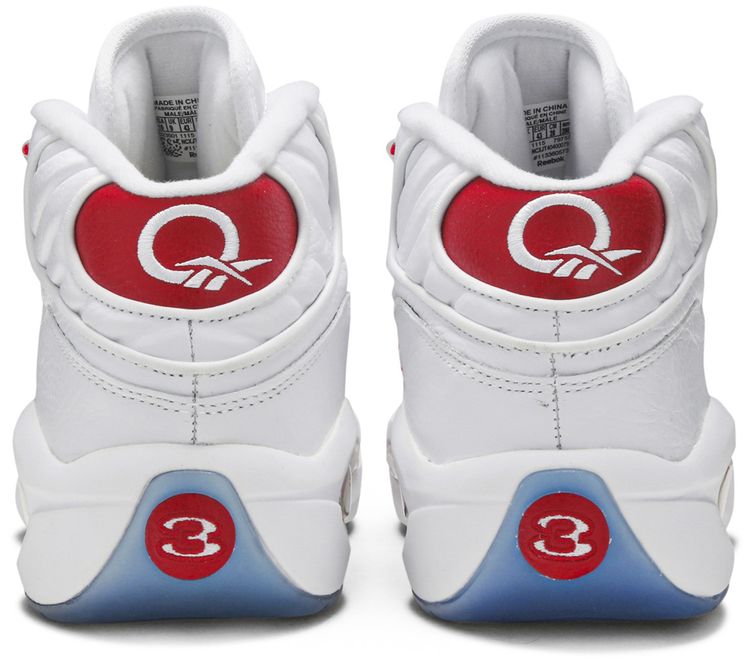 Reebok Question Mid White Pearlized Red 2016