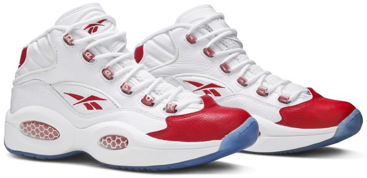 Reebok Question Mid White Pearlized Red 2016