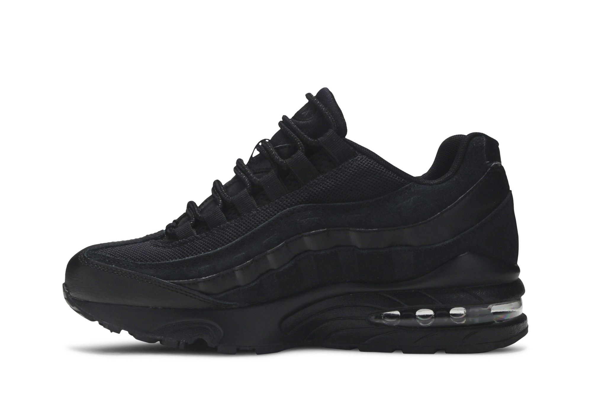 Buy Air Max 95 GS Triple Black 307565 055 GOAT