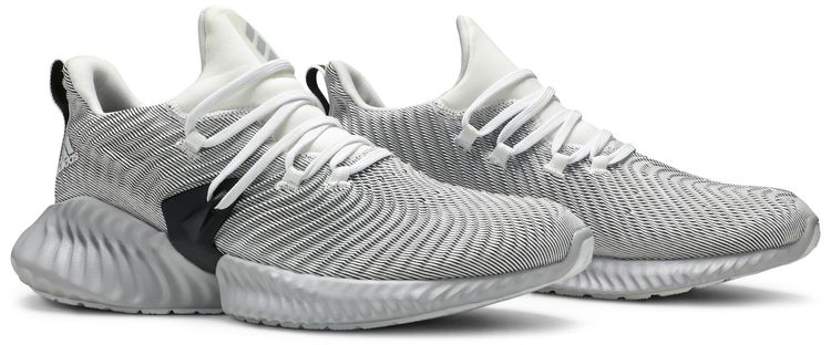 Adidas AlphaBounce Instinct Cloud White Grey Two