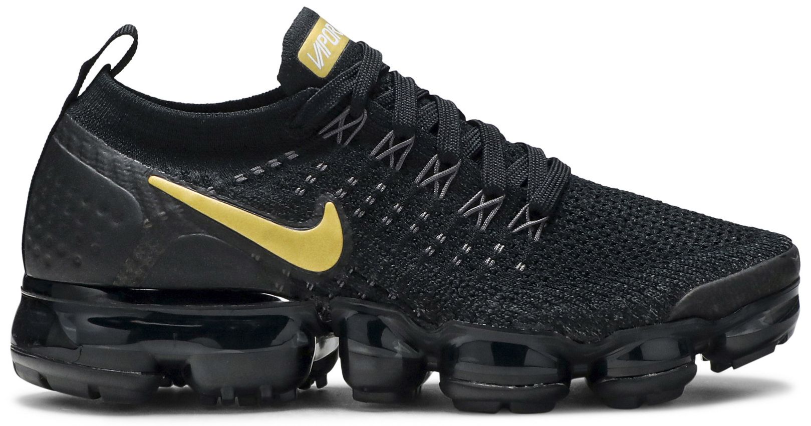 vapormax flyknit black and gold