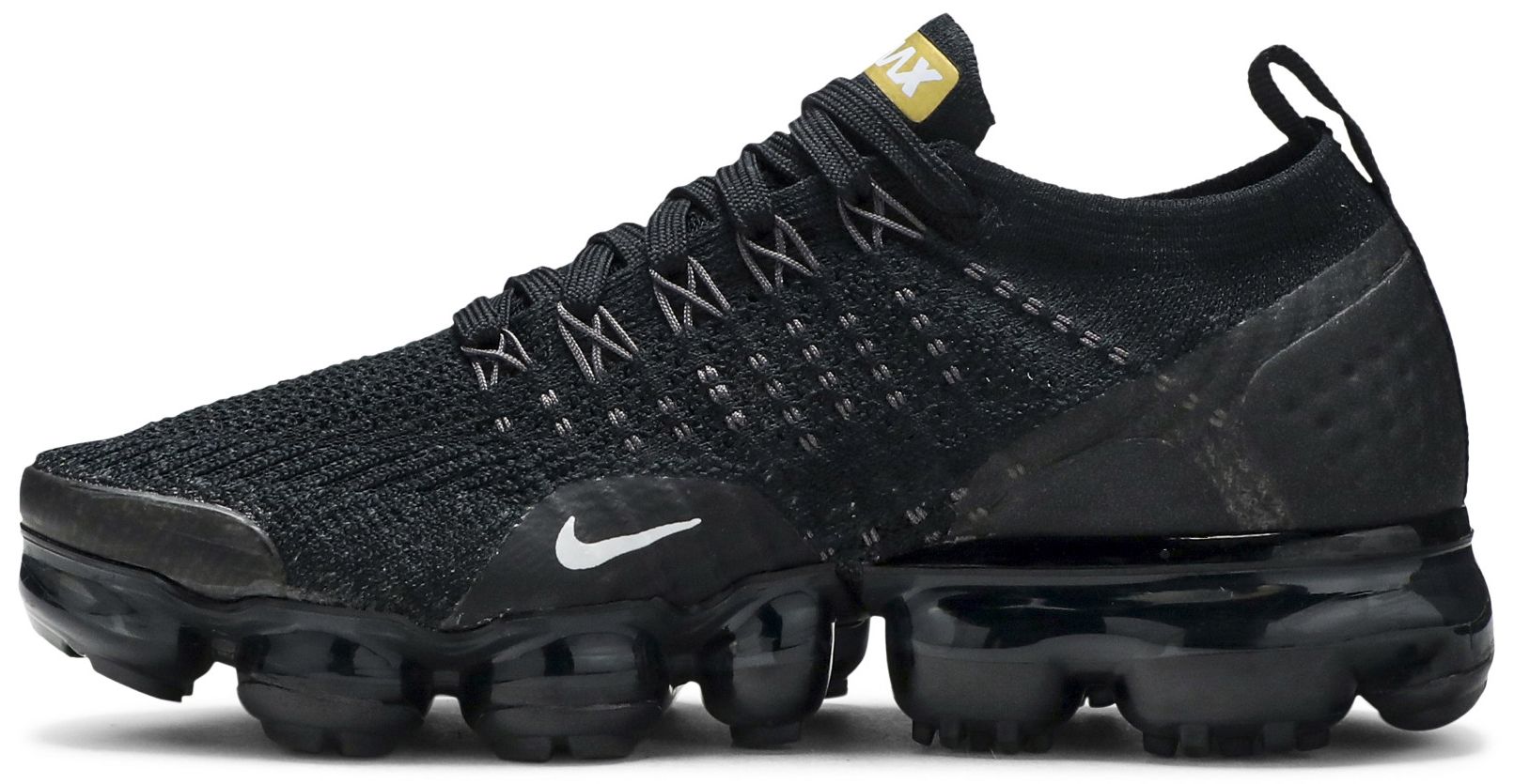 vapormax flyknit 2 black and gold