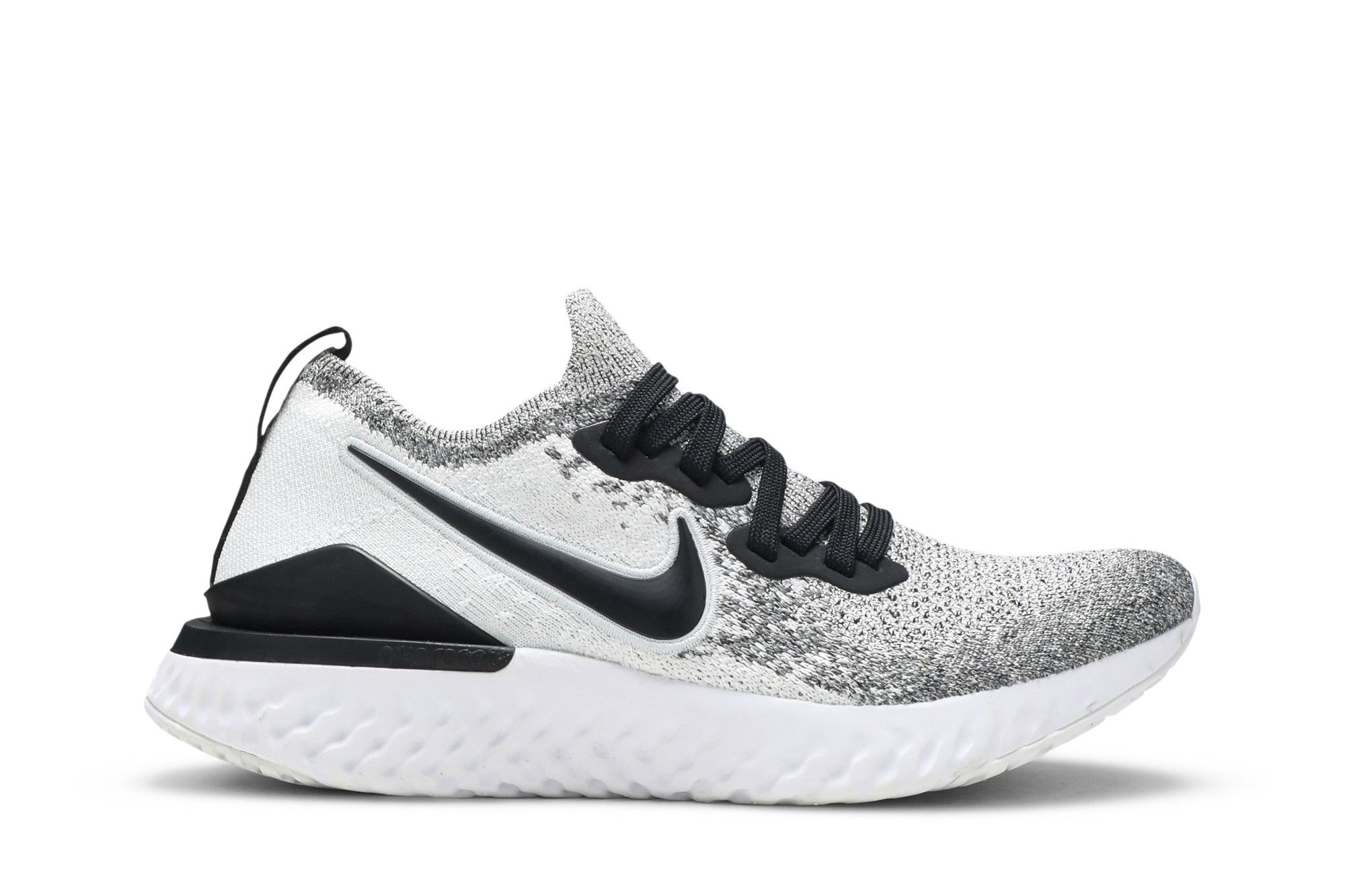 Nike Epic React Flyknit Black White 55 OFF