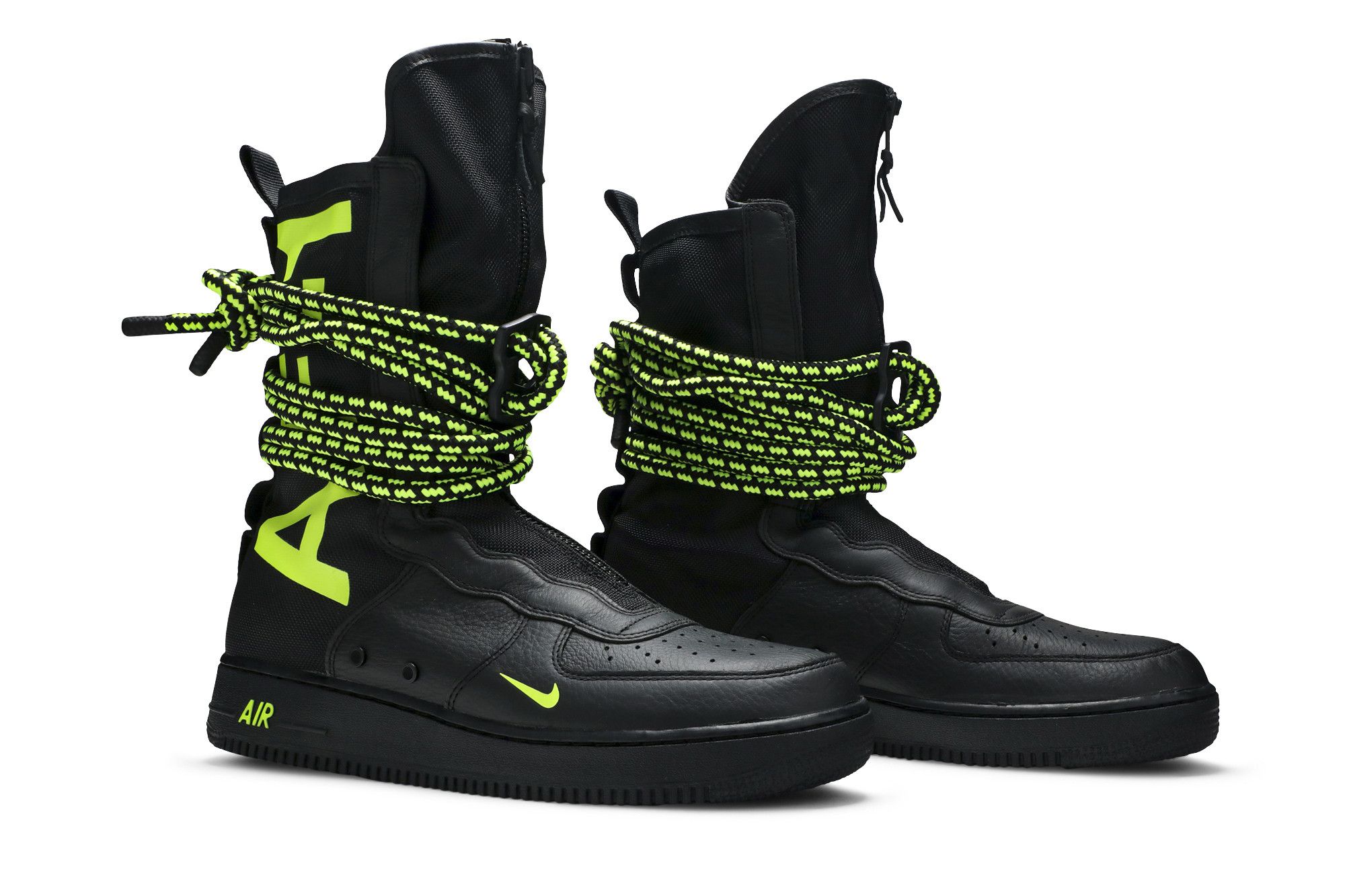 Buy SF Air Force 1 High Black Volt AA1128 003 GOAT UK