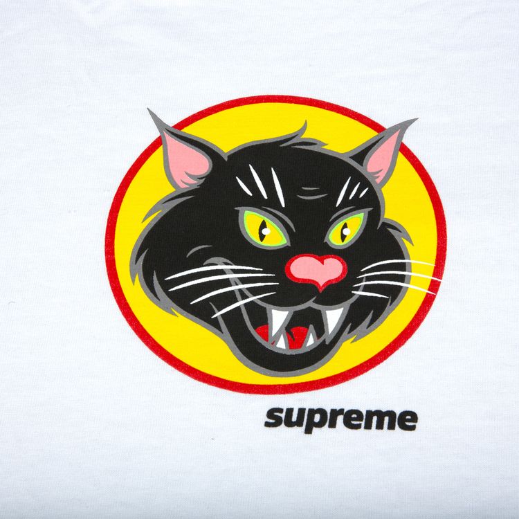 Supreme Black Cat Tee White