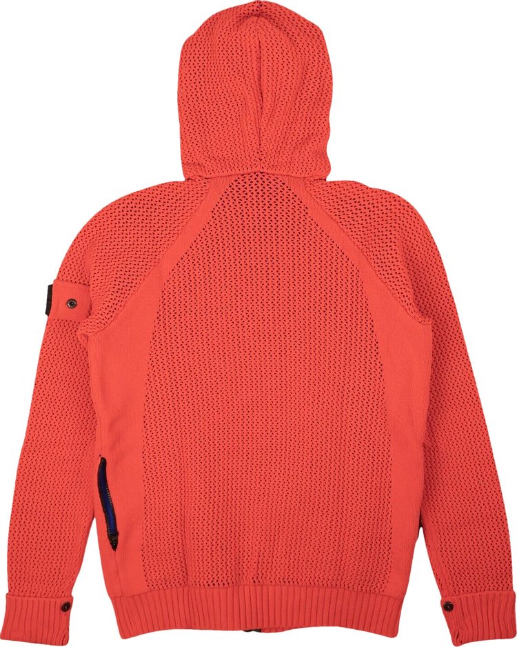 Stone Island Shadow Project Knit Hoodie Red