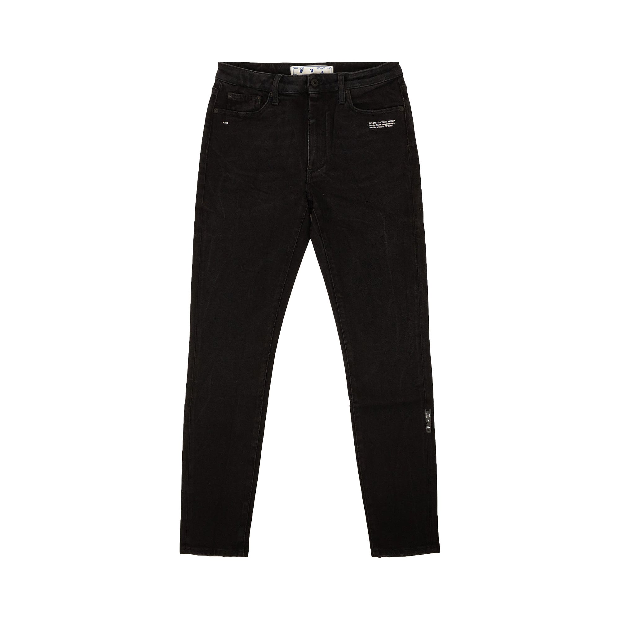 Off white black skinny jeans top