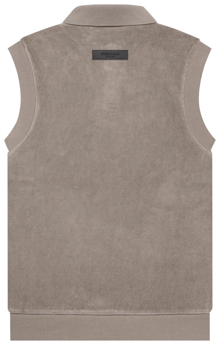 Fear of God Essentials Velour Sleeveless Polo Desert Taupe
