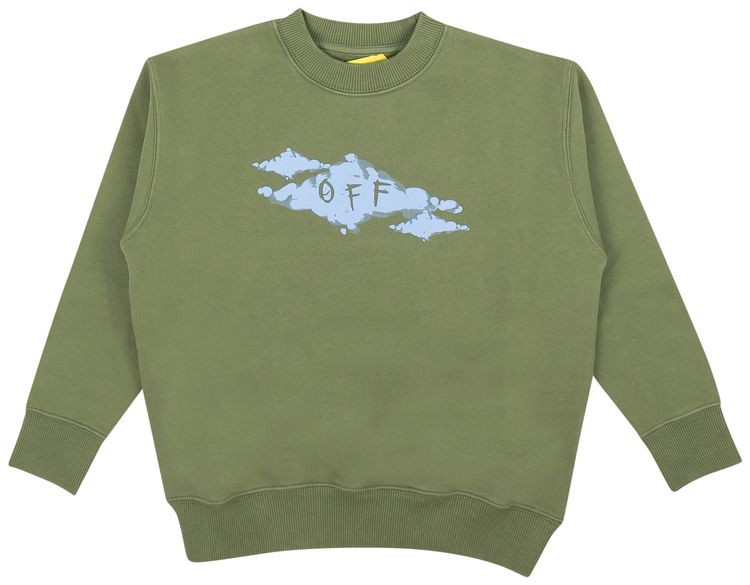 Off White Kids Crewneck Sweatshirt Green