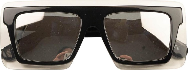Kenzo Translucent Mirror Acetate Sunglasses 'Black'