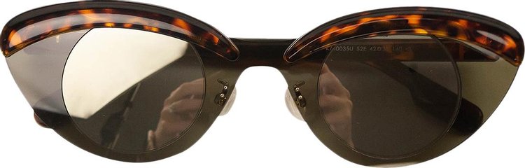 Kenzo Cat Eye Reflective Sunglasses 'Black'