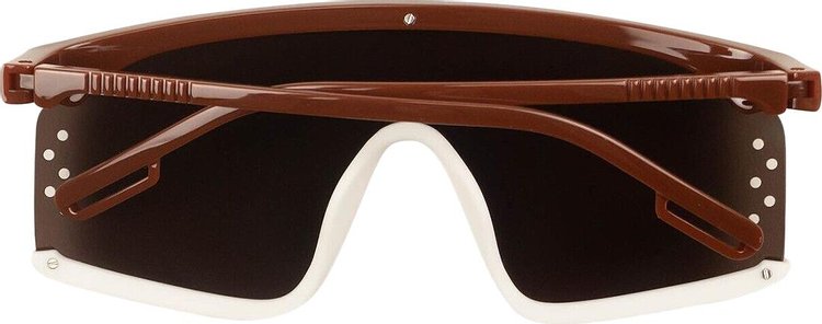 Kenzo Mirror Shiny D Mask Sunglasses Brown