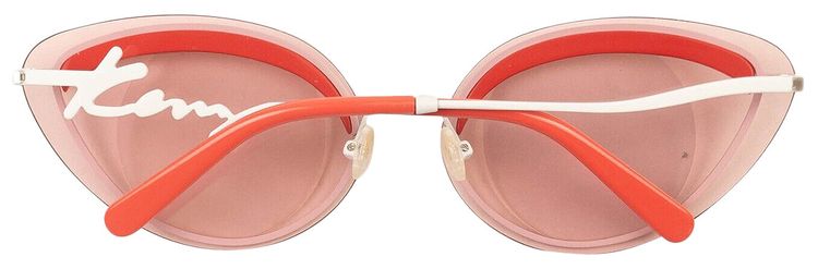 Kenzo Cat Eye Wire Sunglasses Purple