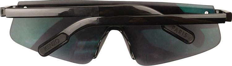 Kenzo Metallic Rim Visor Sunglasses Black