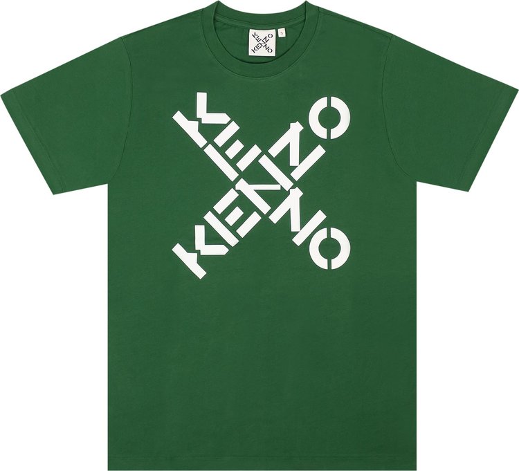 Kenzo Big X Logo Short-Sleeve T-Shirt 'Green'