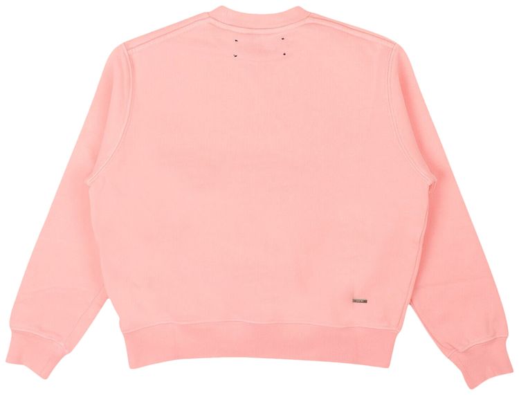 Amiri Kids Logo Crewneck Sweatshirt Rose PinkBlack