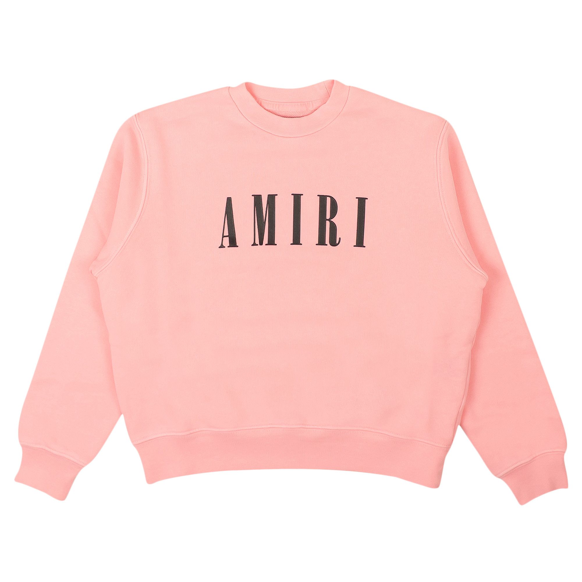Buy Amiri Kids Logo Crewneck Sweatshirt 'Rose Pink/Black