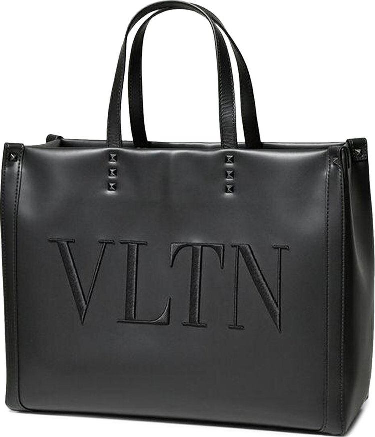 Valentino Large Canvas Shopper Bag 'Black'