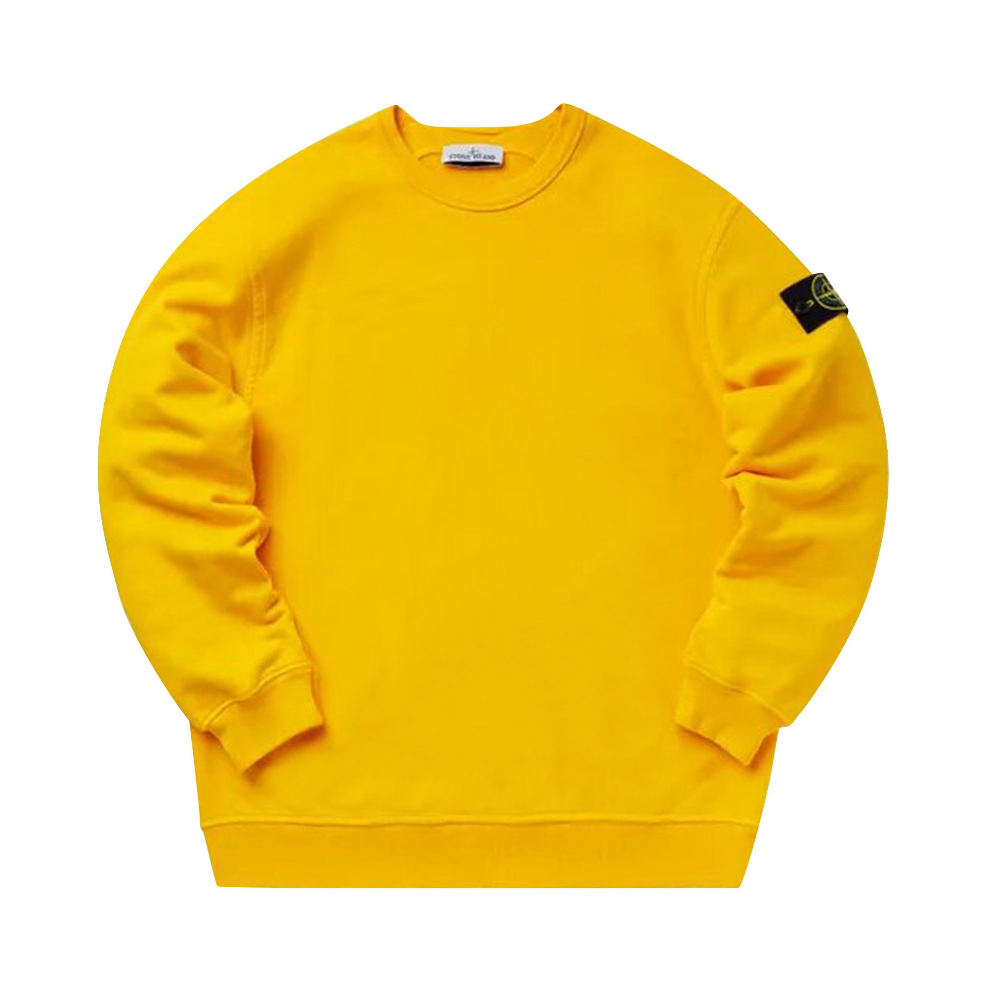 Stone island yellow sweatshirt clearance