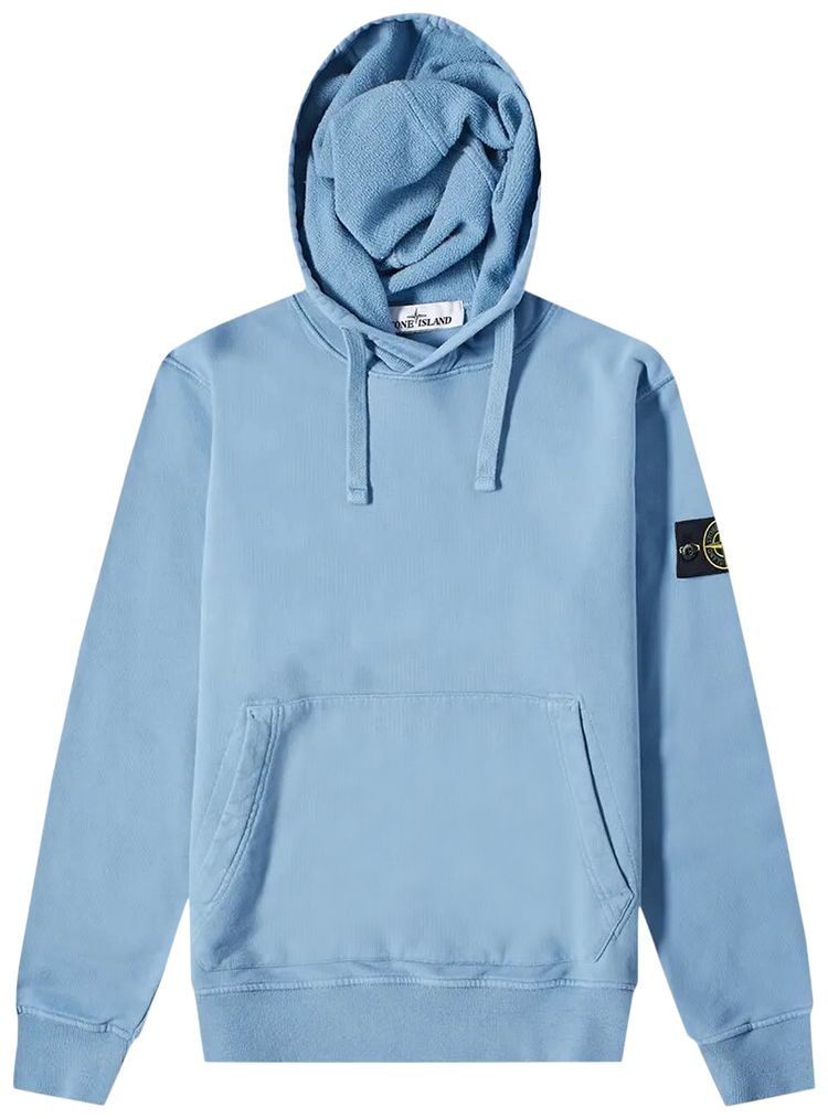 Stone Island Hooded Sweatshirt Pastel Blue