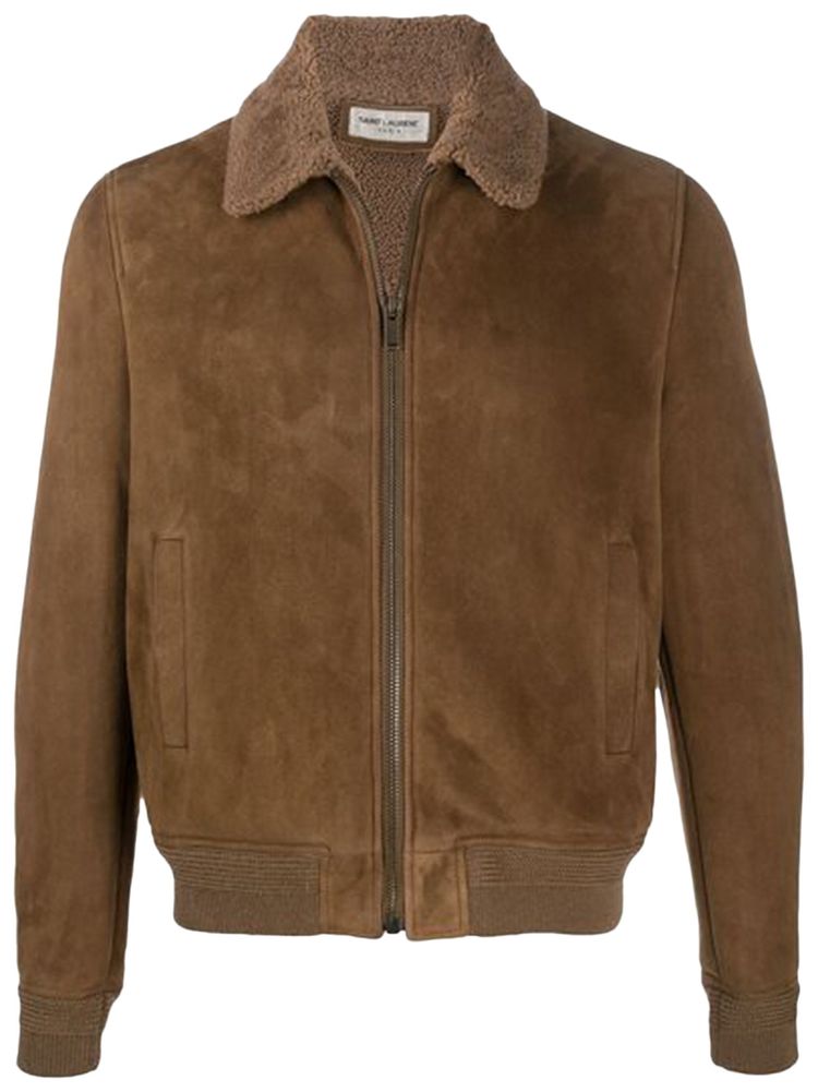 Saint Laurent Flight Jacket Brown