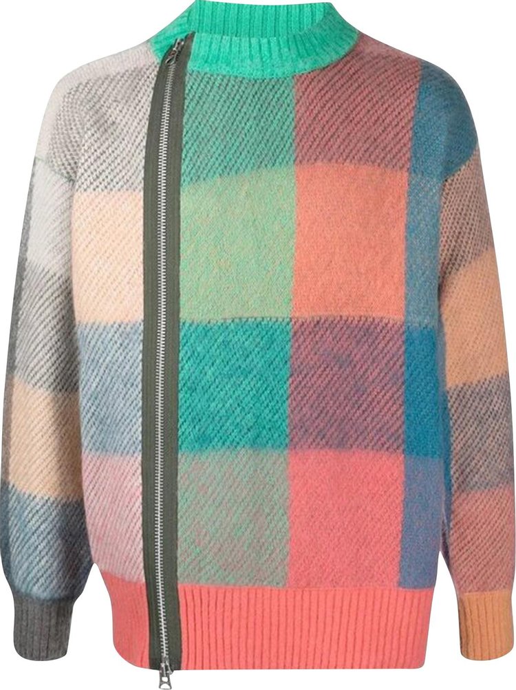 Sacai Plaid Knit Sweater 'Multicolor'